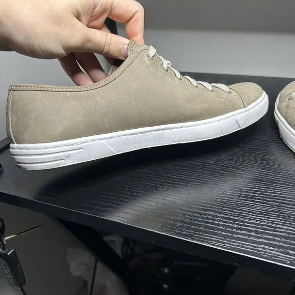Peter Millar Summer Sneakers Tan MS19F07 Nubuck Shoes Made in Brazil Size 10