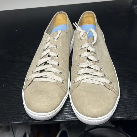 Peter Millar Summer Sneakers Tan MS19F07 Nubuck Shoes Made in Brazil Size 10