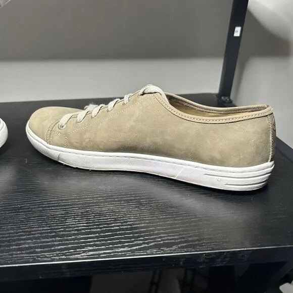 Peter Millar Summer Sneakers Tan MS19F07 Nubuck Shoes Made in Brazil Size 10