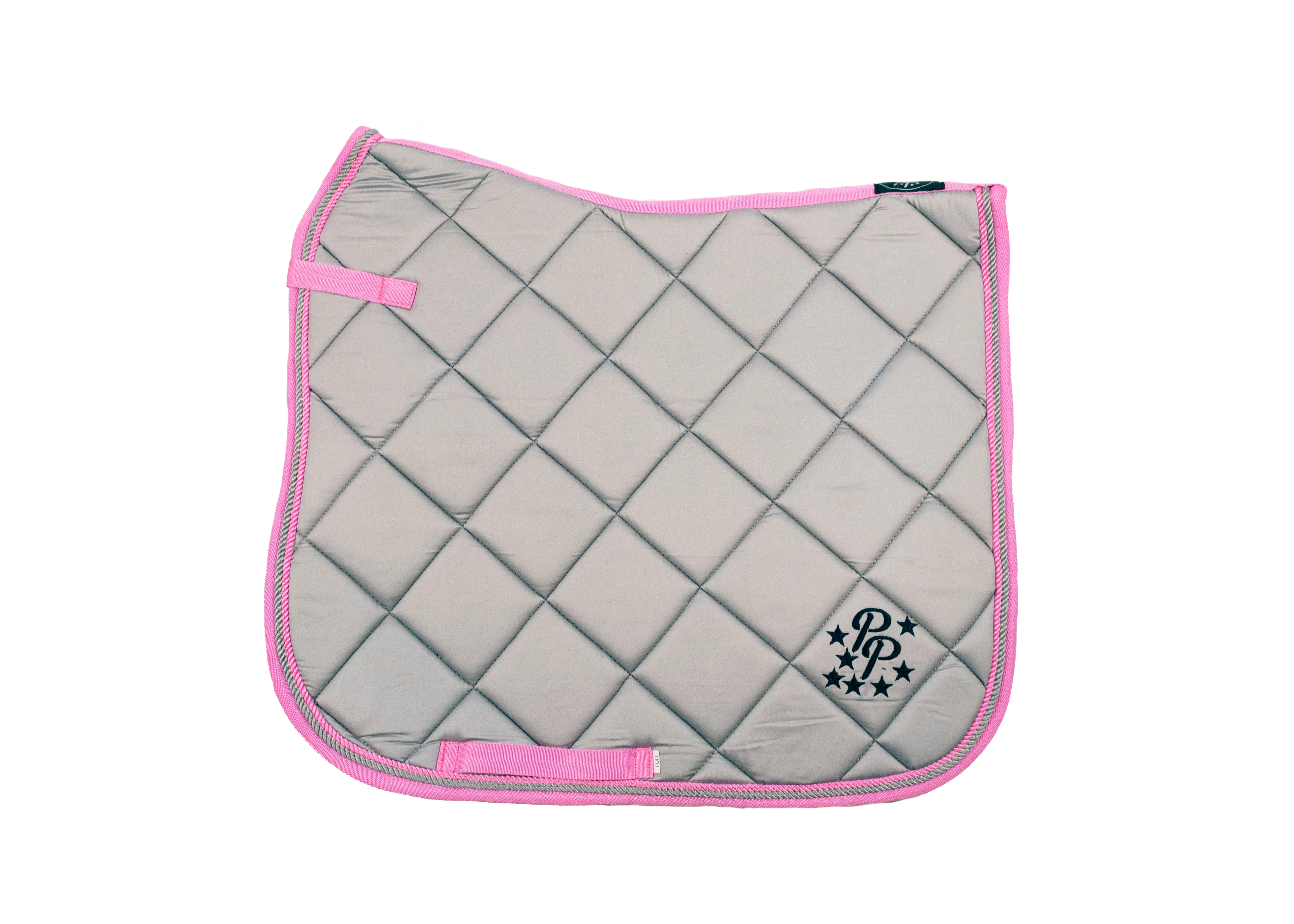 Pink/Grey Saddle Pads - Jump, GP, and Dressage cuts