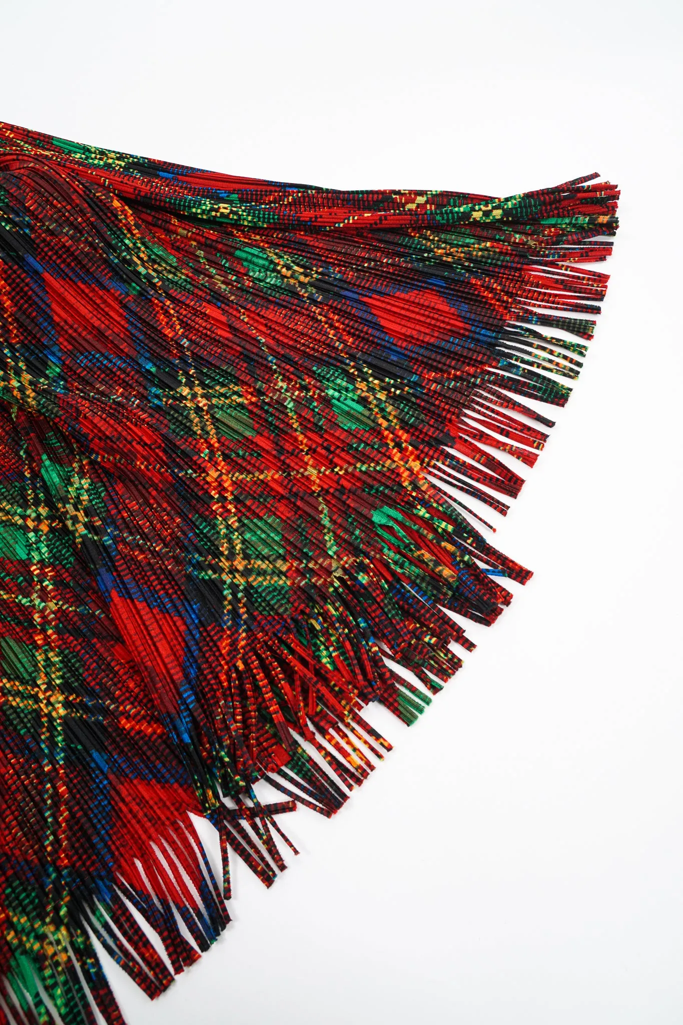 Plaid Print Wrap Skirt