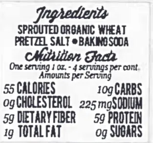Pretzel Flat Bread Crisp 4 pack