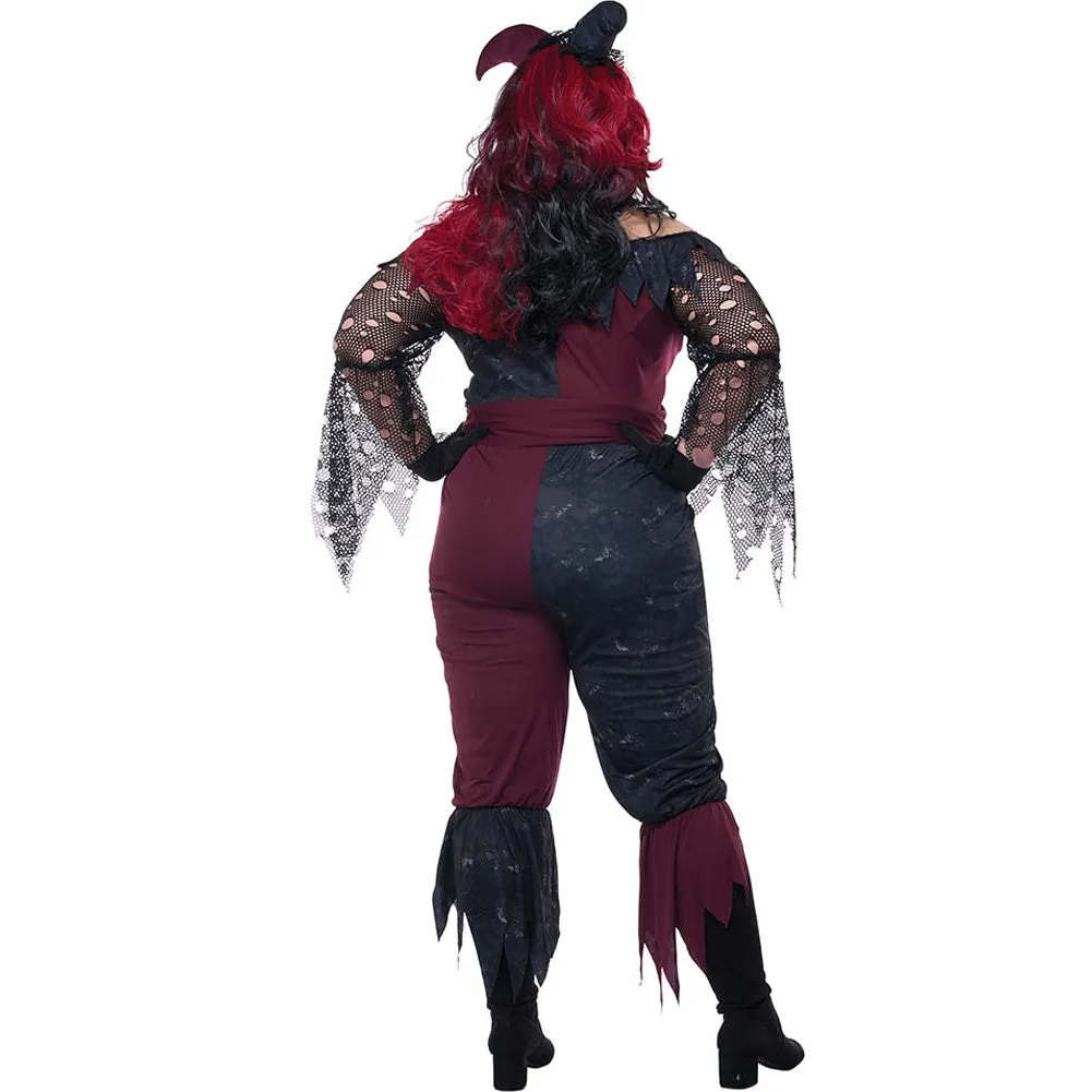 Psycho Jester Plus Size Women Costume