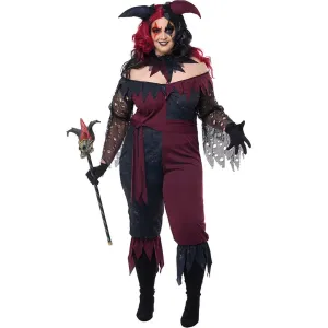 Psycho Jester Plus Size Women Costume
