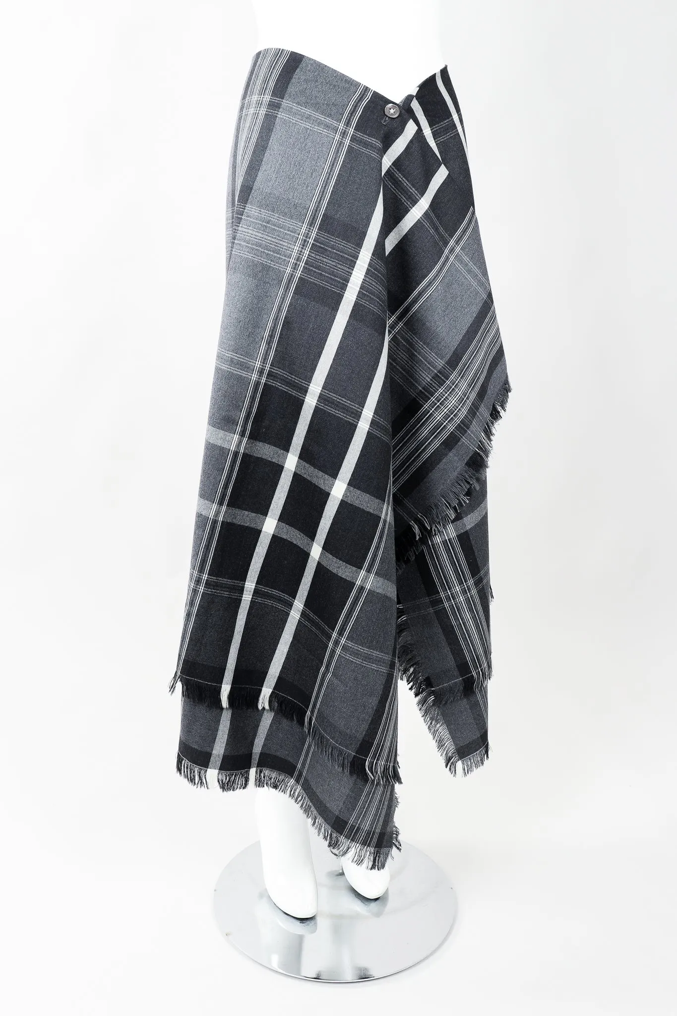 Punk Plaid Flannel Wrap Skirt