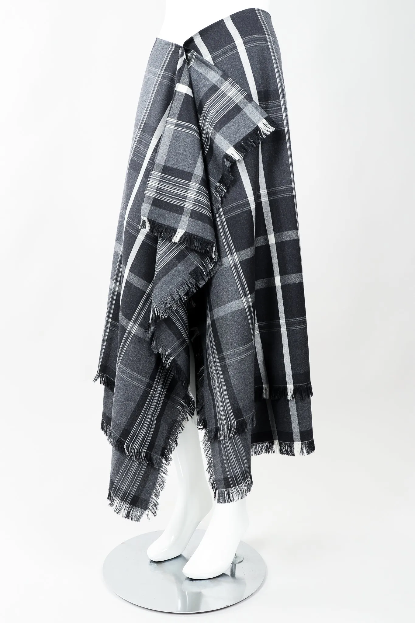 Punk Plaid Flannel Wrap Skirt