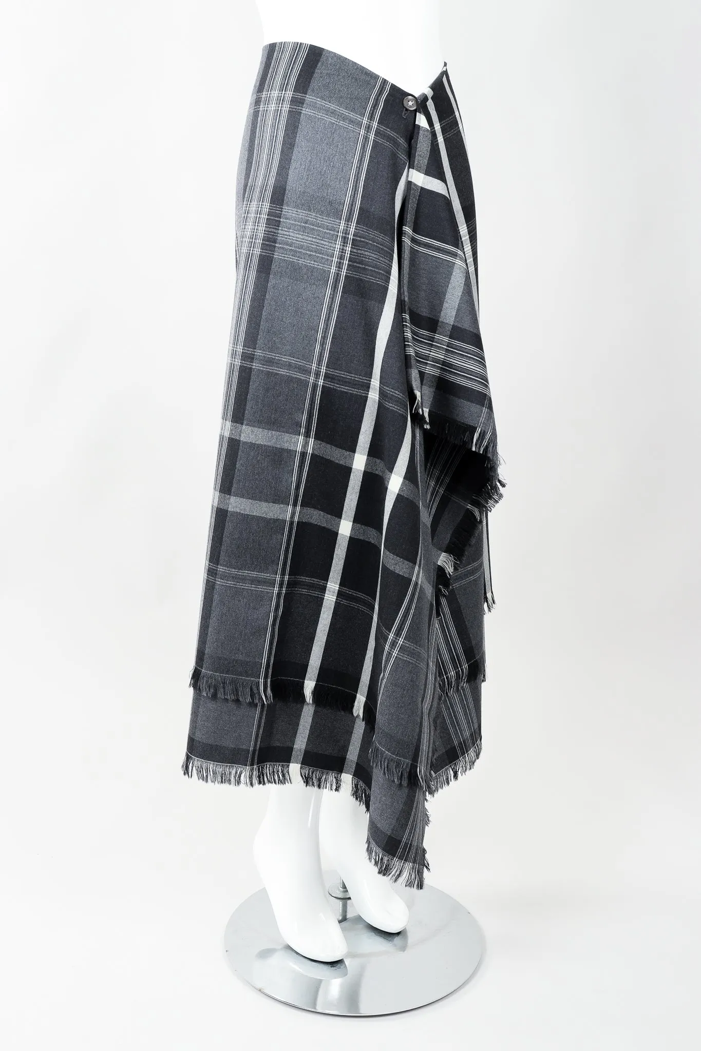 Punk Plaid Flannel Wrap Skirt