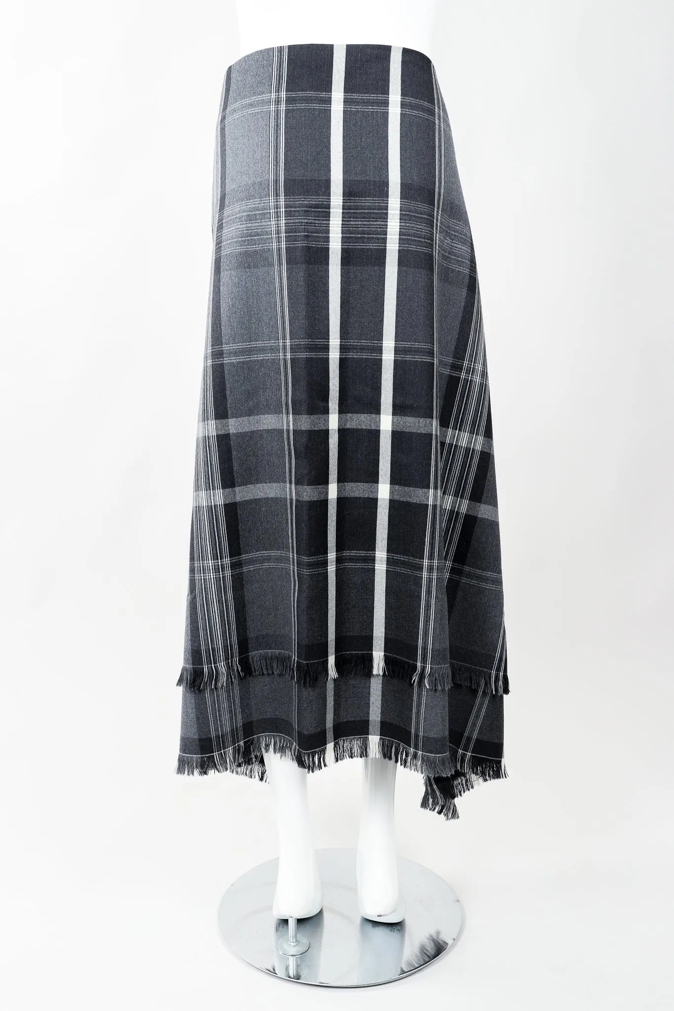 Punk Plaid Flannel Wrap Skirt