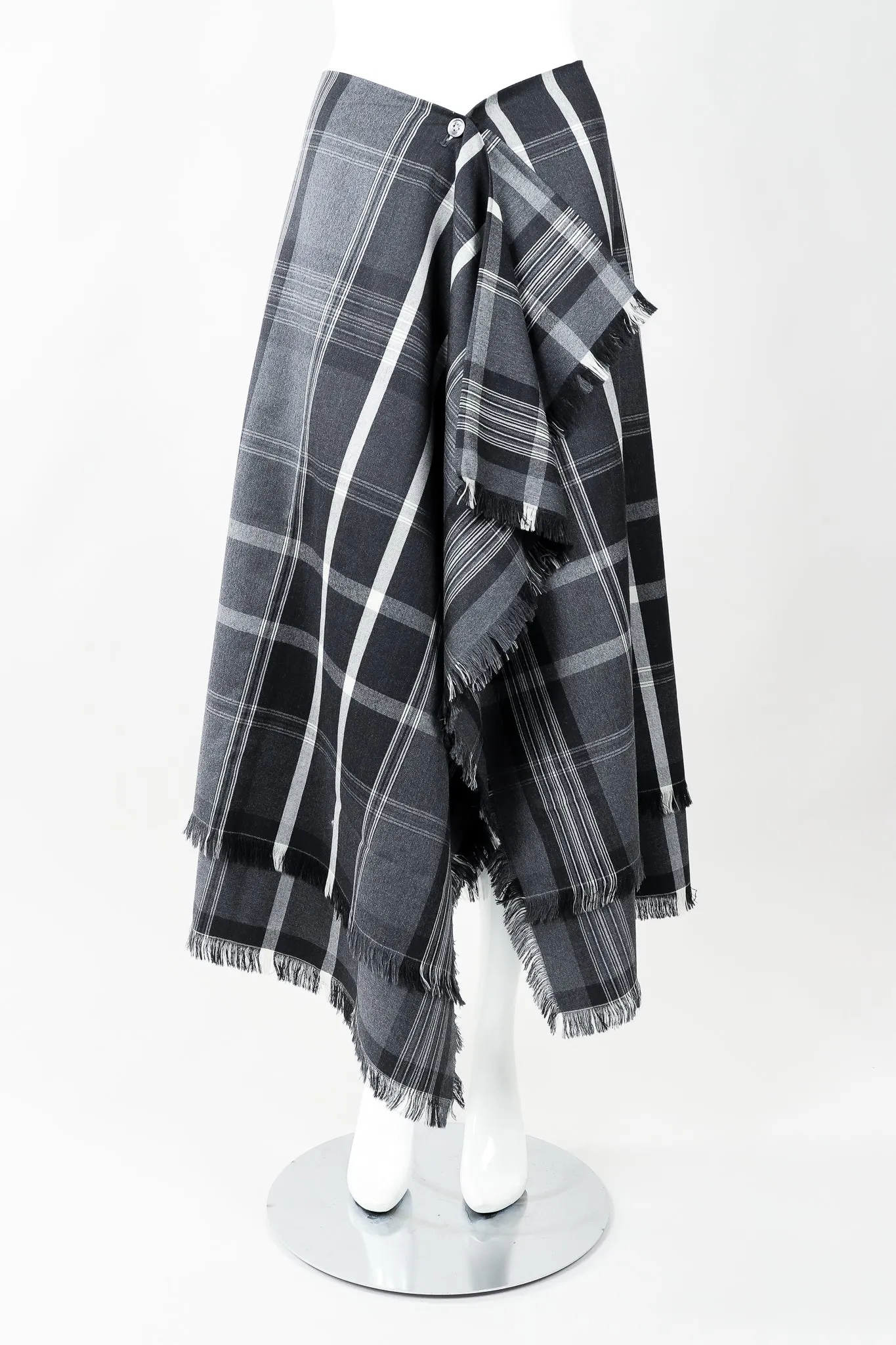 Punk Plaid Flannel Wrap Skirt