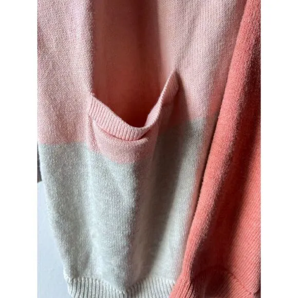 Pure jill Women's Cardigan long sleeve cotton comfortable  front pockets Size XL