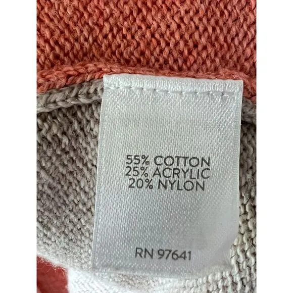 Pure jill Women's Cardigan long sleeve cotton comfortable  front pockets Size XL