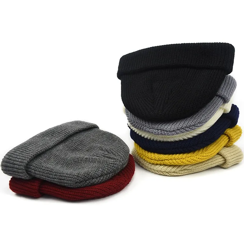 "CAPCUFF" Bonnet tricoté Streetwear Jaune - URB1™