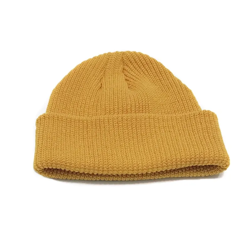 "CAPCUFF" Bonnet tricoté Streetwear Jaune - URB1™