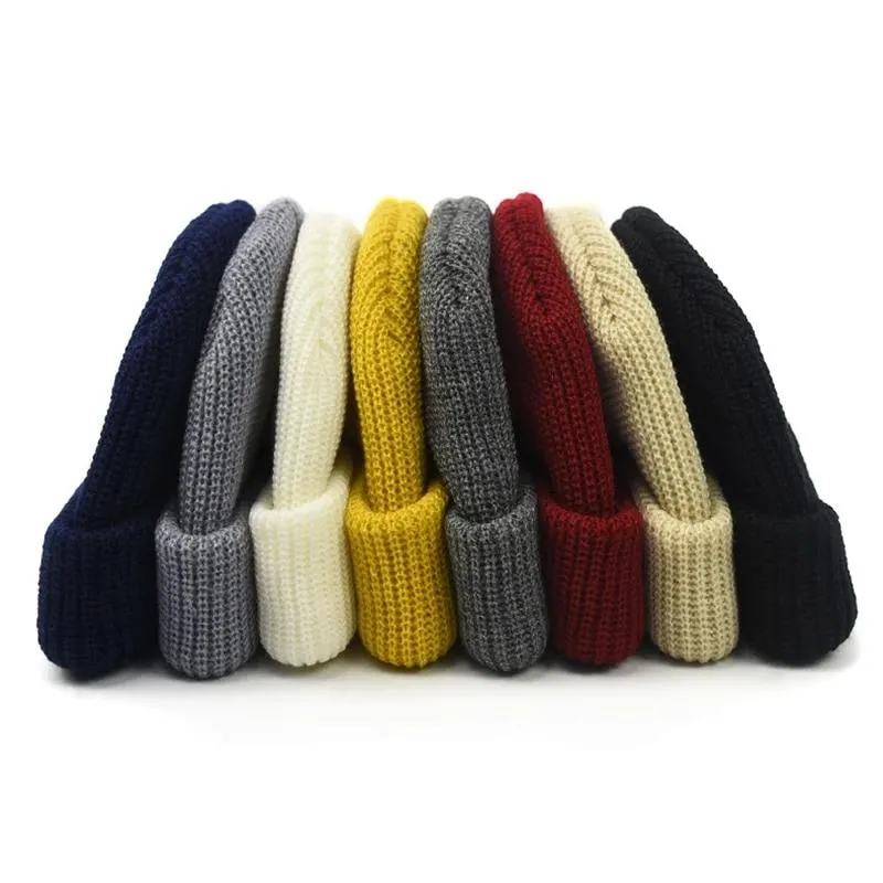 "CAPCUFF" Bonnet tricoté Streetwear Jaune - URB1™