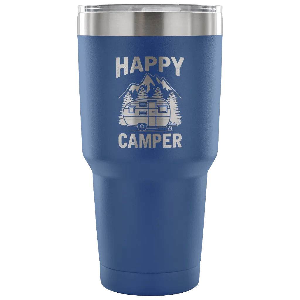 "Happy Camper" Stainless Steel Tumbler