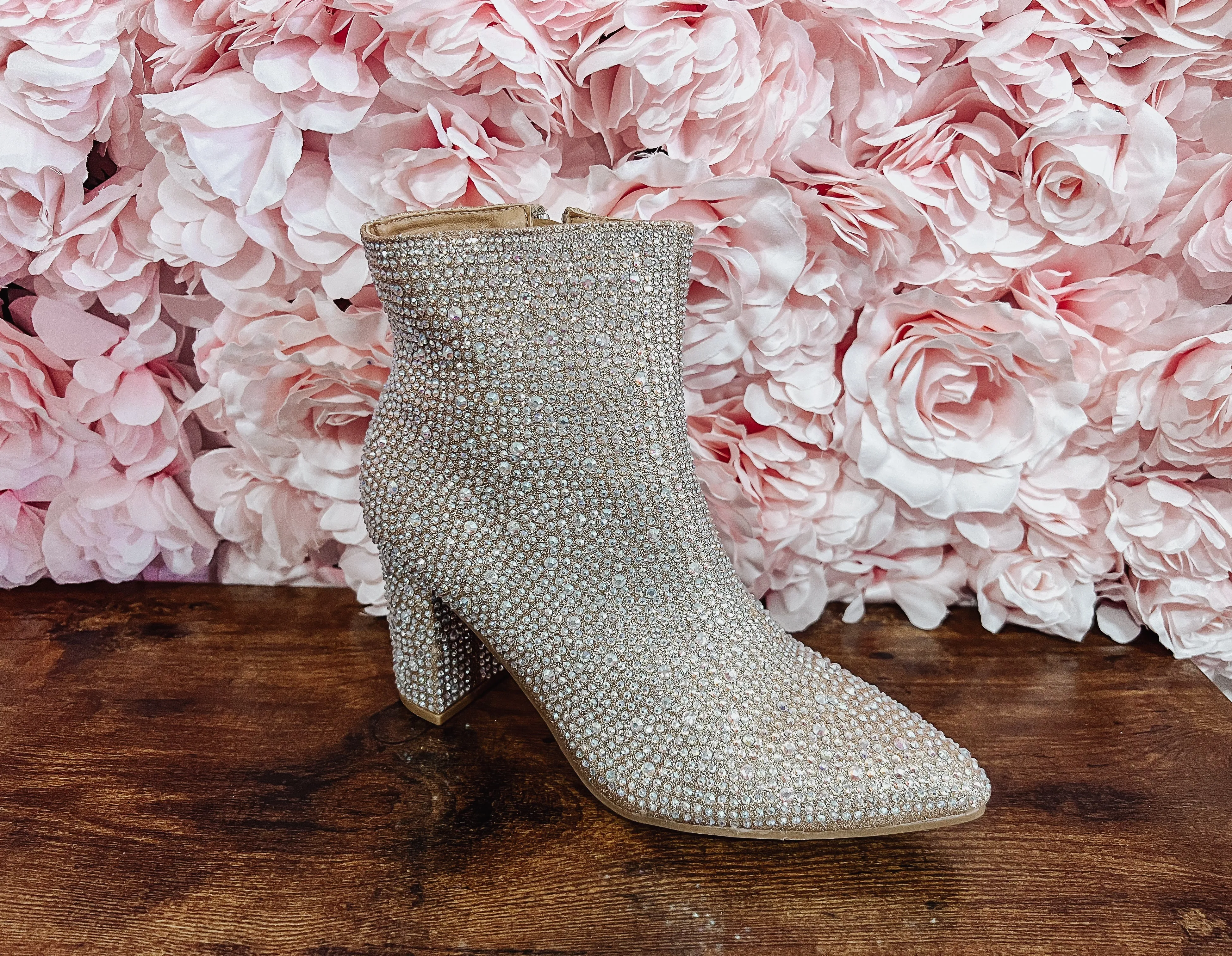 Rhinestone booties