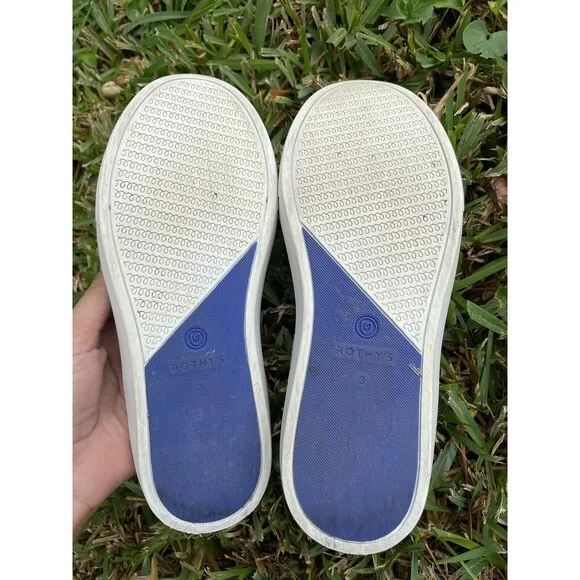 Rothy’s The Kids Sneaker Slip On Grey Camo Size 3