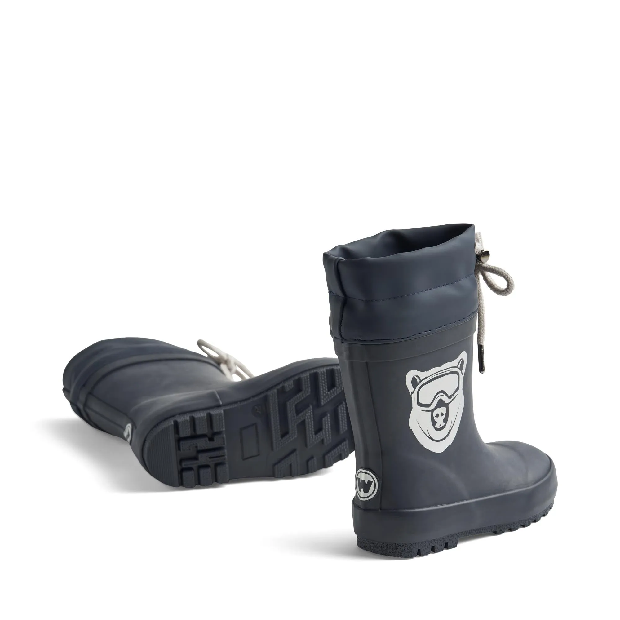Rubber Boot Thermo Solid navy bear