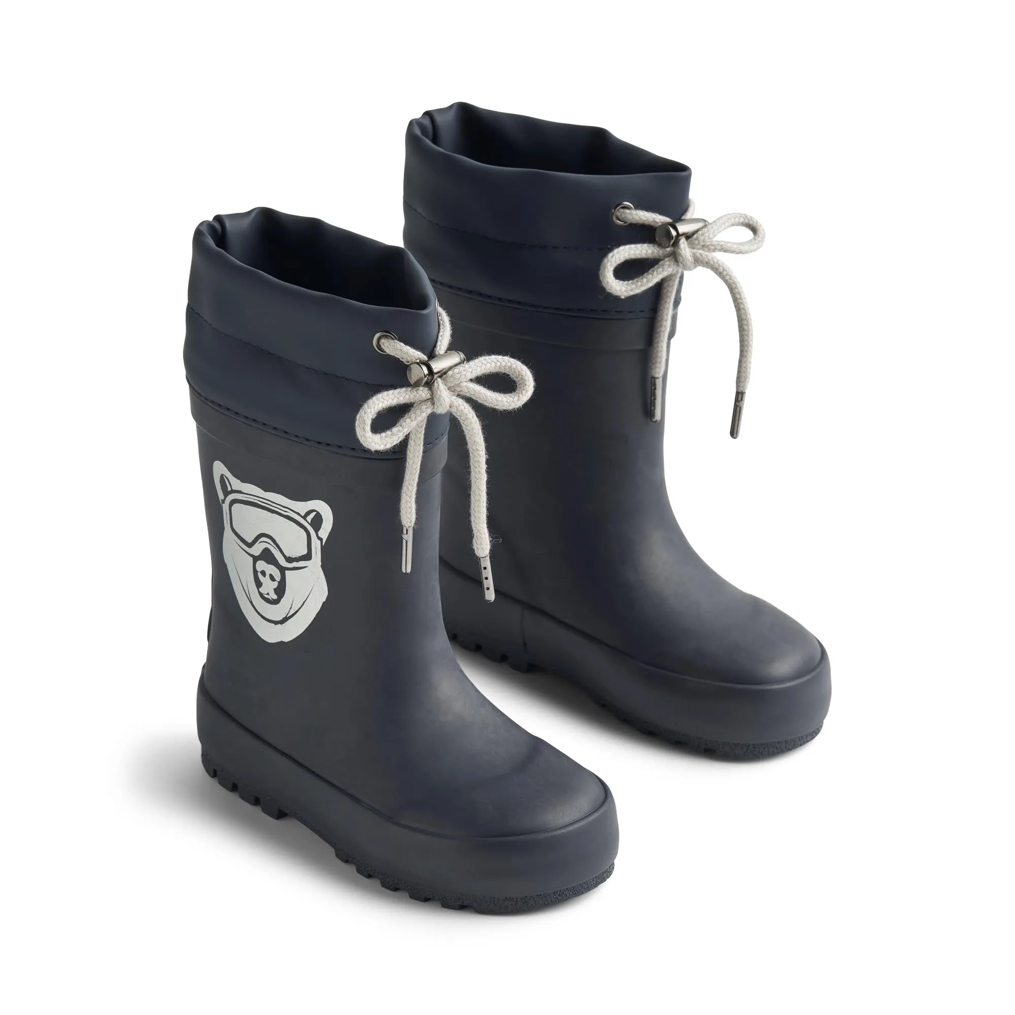 Rubber Boot Thermo Solid navy bear