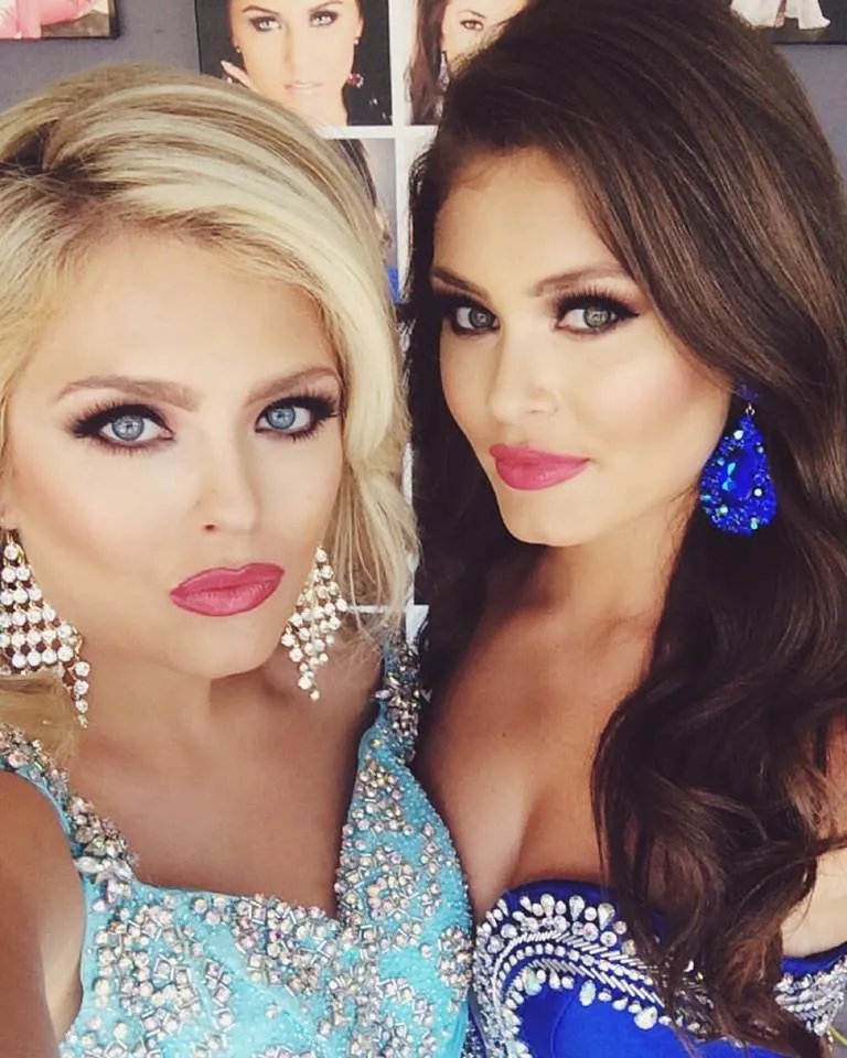 Sapphire Pageant Earrings with AB Stones | Royal Blue Chunky Pageant Earrings | H202-7