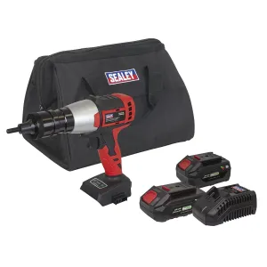 Sealey Brushless Cordless Nut Riveter 20V SV20 Series - 2 Batteries