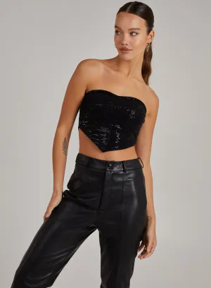 Sequin Corset Top