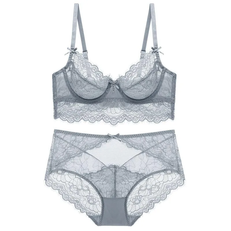 Sexy Lace Comfortable Plus Size Bra Set