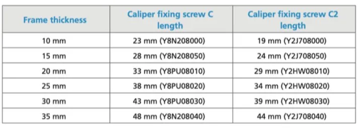 Shimano Flat Mount Caliper Fixing Bolt Type C