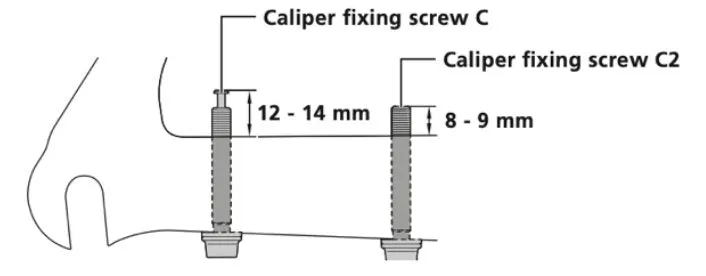 Shimano Flat Mount Caliper Fixing Bolt Type C