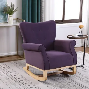 Small Contemporary Baby Room Rocking Chair Nursery Comfortable