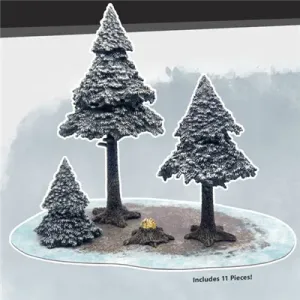 Snowy Pine Forest