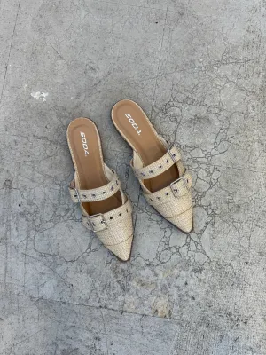 Soda Usual Raffia Mule