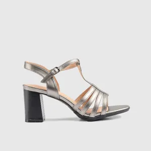 Soft Style Quincy Sandal Pewter 01494