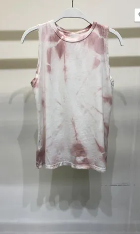 Spiral Tie Dye Sleeveless Tank Top
