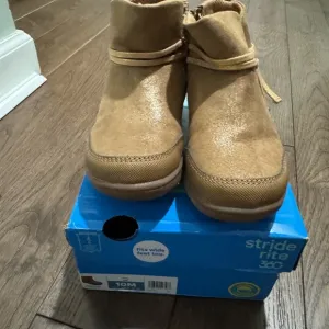 Stride Rite Kids Tan Boots