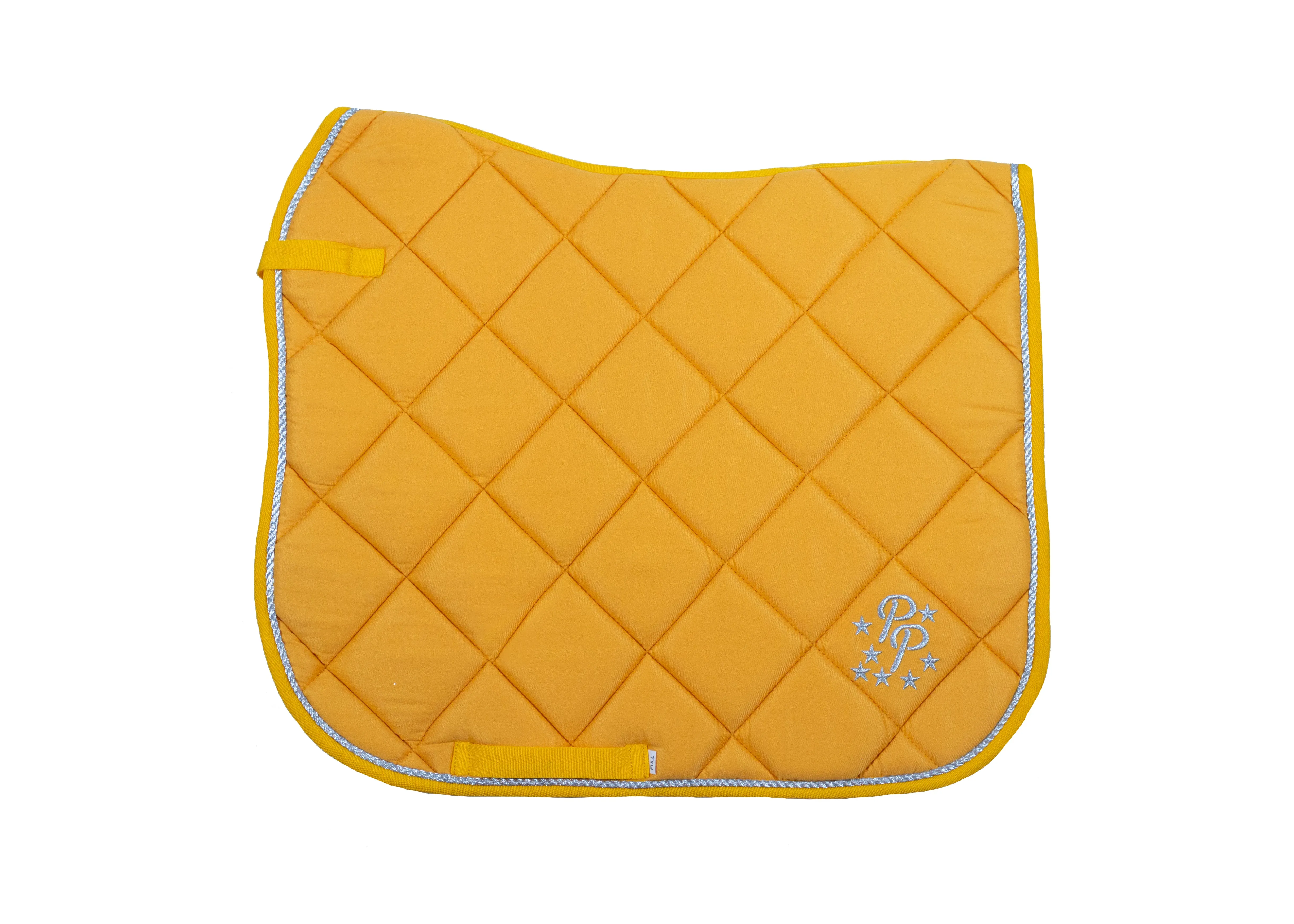 Sunflower/Silver Yellow Saddle Pads - Jump, GP, and Dressage cuts