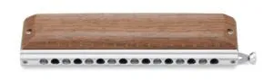 Suzuki S-64CW 'Sirius 16-Hole Cross' Chromatic Harmonica - Wood Covers