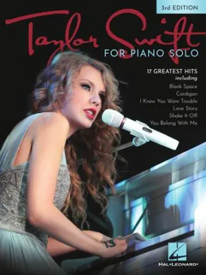 Taylor Swift For Piano Solo, 3rd Edition