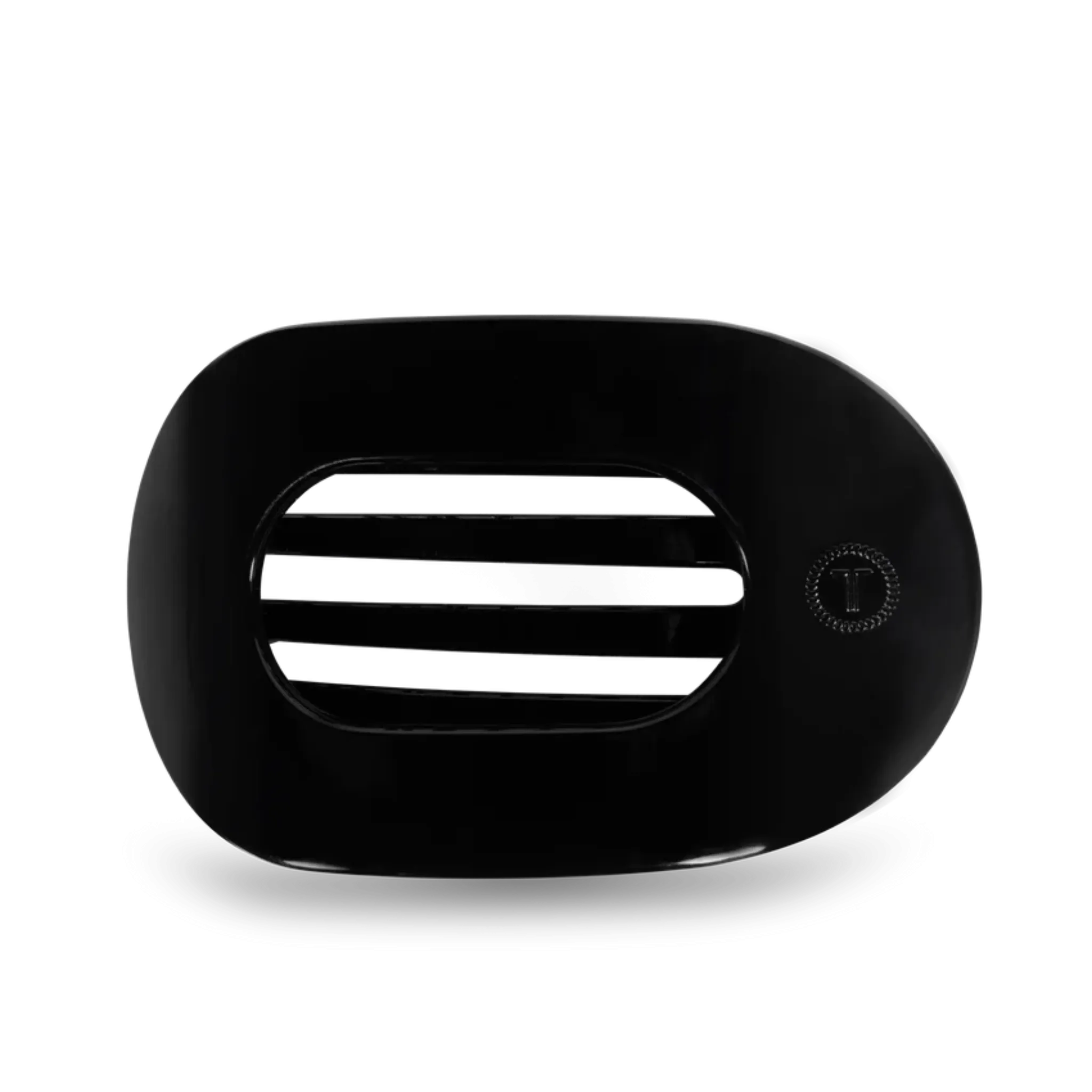 Teleties Medium Flat Hair Clip, Jet Black