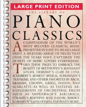 The Library of Piano Classics - Large Print Edition, Piano Solo