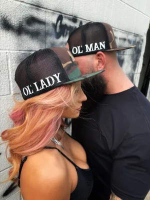THE OUTLAW DUO SIDE STYLE GREEN CAMO HAT
