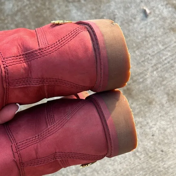 Timberland boots kids 4 burnt faded red