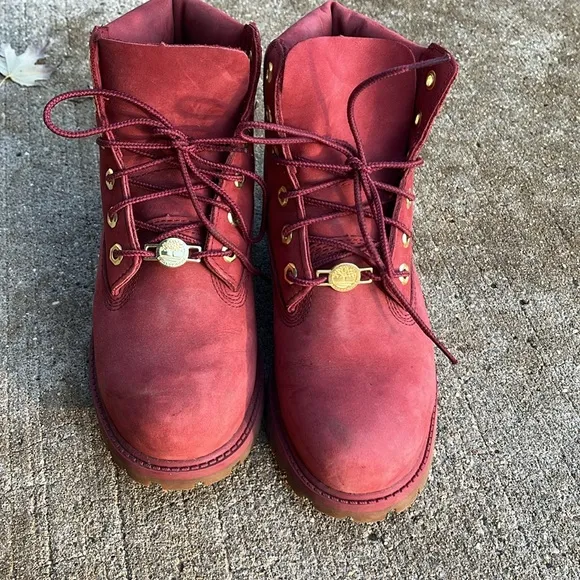 Timberland boots kids 4 burnt faded red