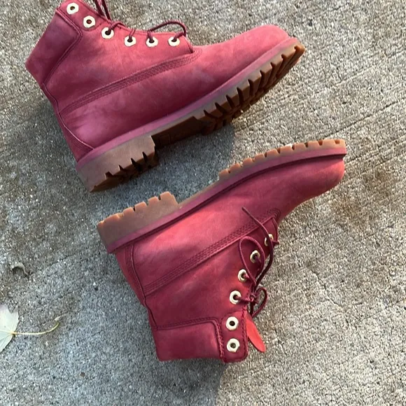 Timberland boots kids 4 burnt faded red