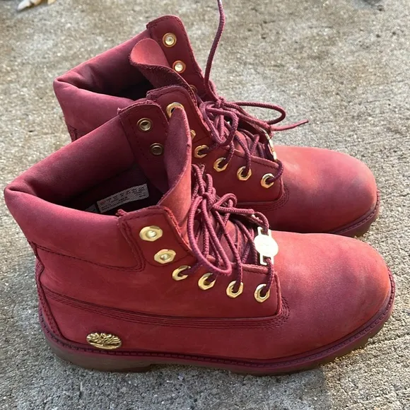 Timberland boots kids 4 burnt faded red