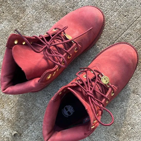 Timberland boots kids 4 burnt faded red