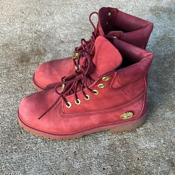 Timberland boots kids 4 burnt faded red