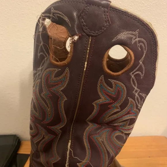 Tony Lama Size 10.5 Brown Cowboy Boots