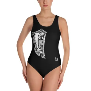 Tribal Hammerhead Leo Pugram One-Piece Swimsuit