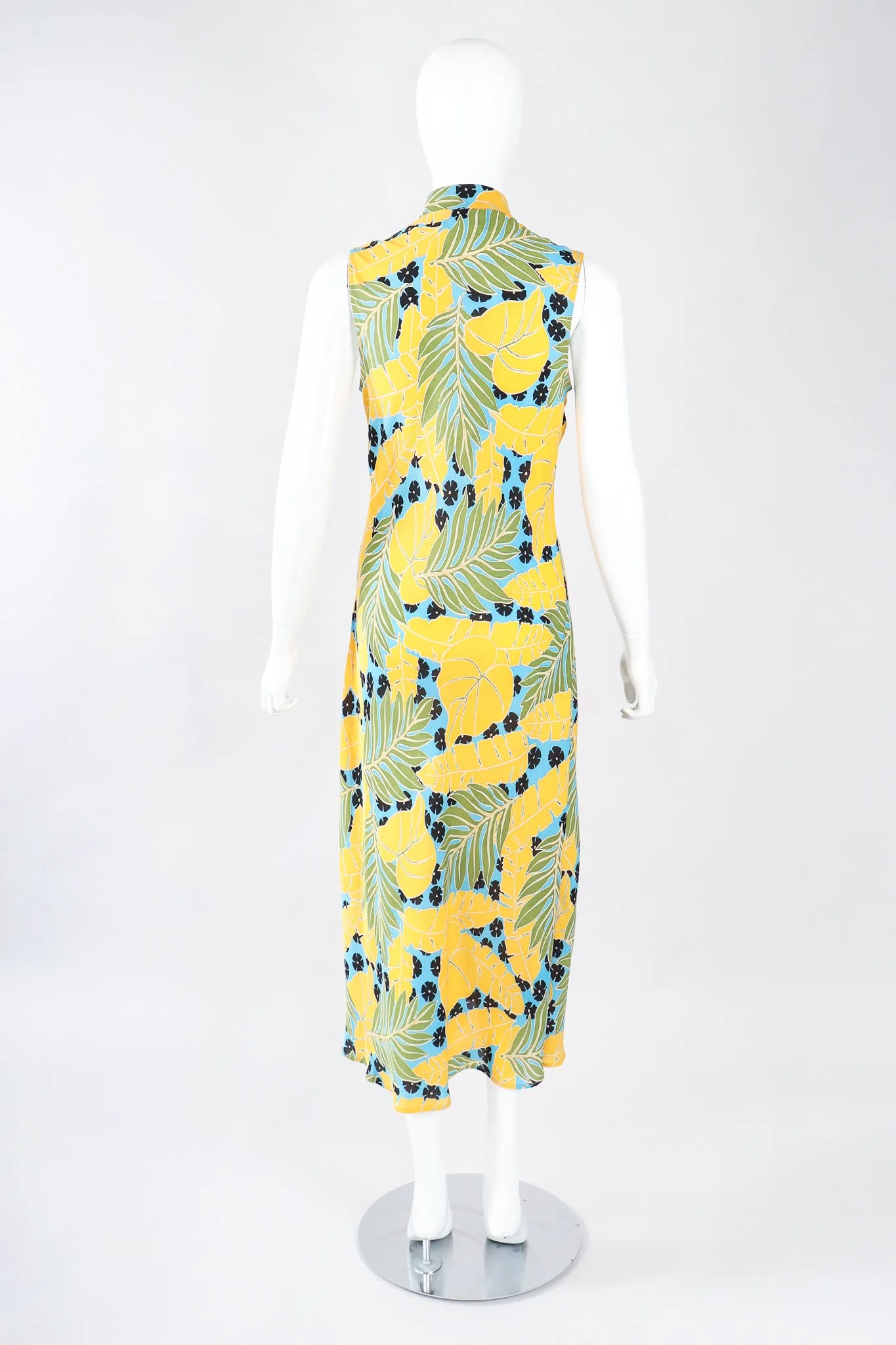 Tropical Cheongsam Shift Dress